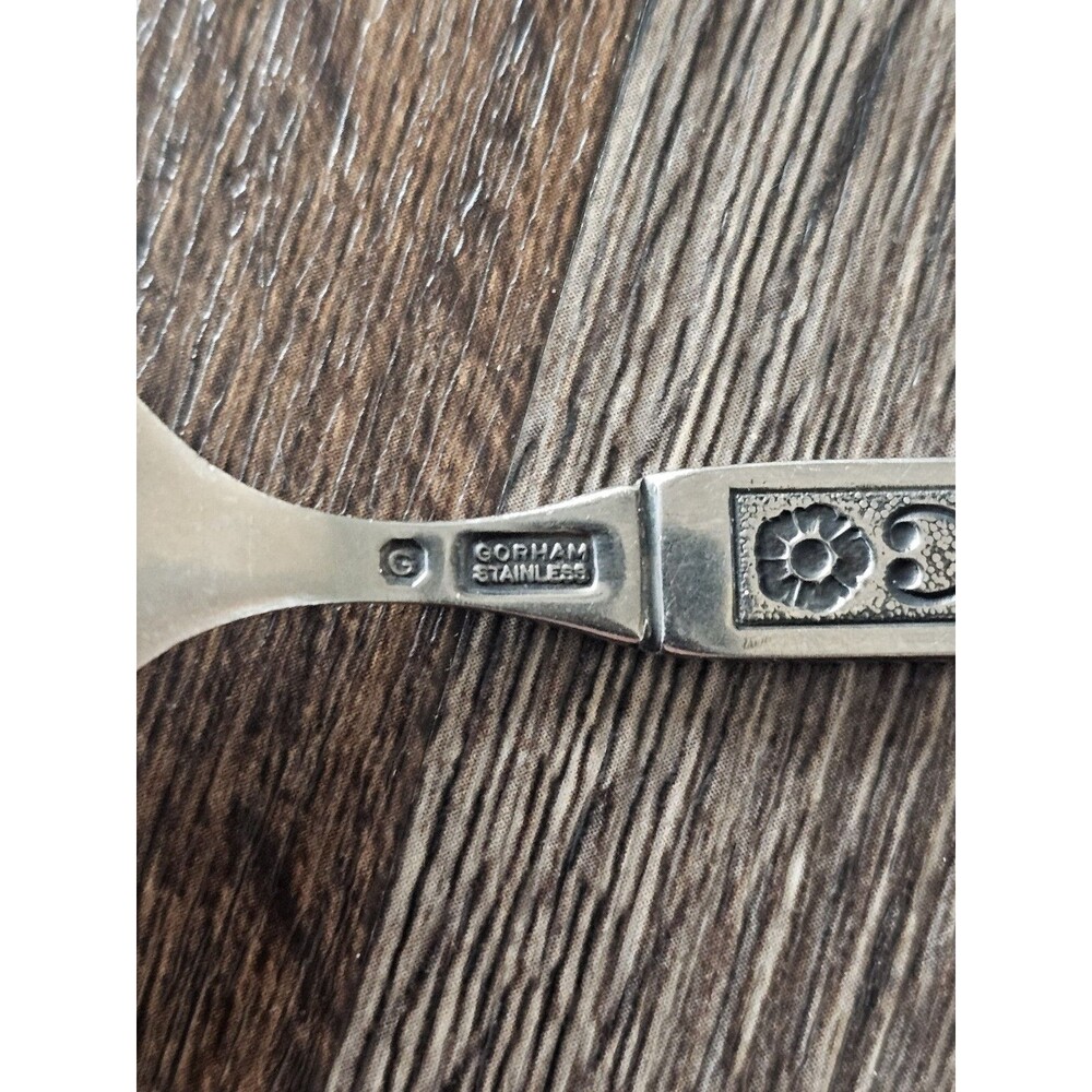 Gorham Hacienda 3 Tablespoons Vintage Stainless Steel Flatware Black Accents - Picture 5 of 5